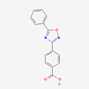 molecular formula C15H10N2O3 B6318096 4-(5-phenyl-1,2,4-oxadiazol-3-yl)benzoic Acid CAS No. 72094-49-6