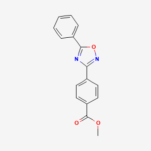 molecular formula C16H12N2O3 B6318197 Methyl 4-(5-phenyl-1,2,4-oxadiazol-3-yl)benzoate CAS No. 340736-75-6