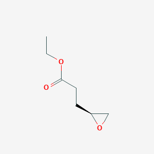 molecular formula C7H12O3 B6318221 (2S)-2-Oxiranepropanoic acid ethyl ester CAS No. 128969-94-8