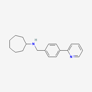 molecular formula C19H24N2 B6318232 Cycloheptyl-(4-pyridin-2-yl-benzyl)-amine CAS No. 179055-74-4
