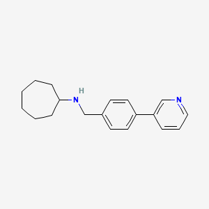 molecular formula C19H24N2 B6318237 N-[(4-pyridin-3-ylphenyl)methyl]cycloheptanamine CAS No. 179055-73-3