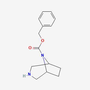 molecular formula C14H18N2O2 B6318264 Benzyl 3,8-diazabicyclo[3.2.1]octane-8-carboxylate CAS No. 956794-92-6