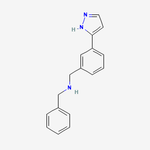 Benzyl-[3-(2H-pyrazol-3-yl)-benzyl]-amine, 95%