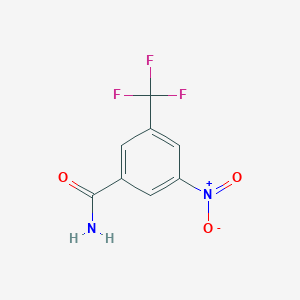 molecular formula C8H5F3N2O3 B6318349 3-Nitro-5-(trifluoromethyl)benzamide CAS No. 20566-89-6