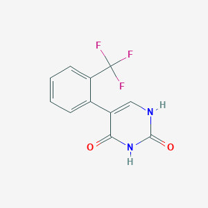 molecular formula C11H7F3N2O2 B6318363 (2,4)-Dihydroxy-5-(2-trifluoromethylphenyl)pyrimidine CAS No. 151289-99-5