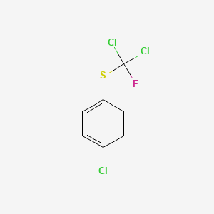 molecular formula C7H4Cl3FS B6318367 4-(Dichlorofluoromethylthio)chlorobenzene, 95% CAS No. 331463-11-7