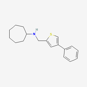molecular formula C18H23NS B6318406 Cycloheptyl-(4-phenyl-thiophen-2-ylmethyl)-amine CAS No. 179055-64-2