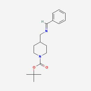molecular formula C18H26N2O2 B6318433 TERT-BUTYL-4-((BENZYLIDENEAMINO)METHYL)PIPERIDINE-1-CARBOXYLATE CAS No. 144222-21-9