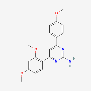 molecular formula C19H19N3O3 B6318519 4-(2,4-Dimethoxyphenyl)-6-(4-methoxyphenyl)pyrimidin-2-amine CAS No. 155048-23-0