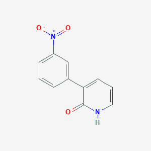 molecular formula C11H8N2O3 B6318521 2-Hydroxy-3-(3-nitrophenyl)pyridine CAS No. 143074-73-1