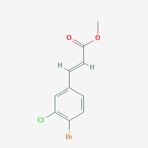 molecular formula C10H8BrClO2 B6318600 (E)-Methyl 3-(4-bromo-3-chlorophenyl)acrylate CAS No. 1704169-28-7