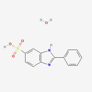 molecular formula C13H12N2O4S B6318651 2-phenyl-1H-1,3-benzodiazole-5-sulfonic acid hydrate CAS No. 207853-65-4