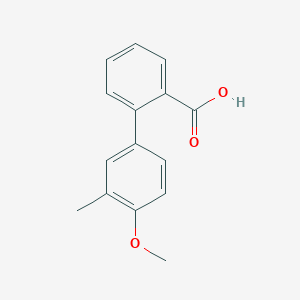 molecular formula C15H14O3 B6318674 2-(4-Methoxy-3-methylphenyl)benzoic acid CAS No. 1026740-92-0
