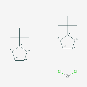 molecular formula C18H26Cl2Zr B6318733 Bis(t-butylcyclopentadienyl)zirconium dichloride CAS No. 32876-92-9