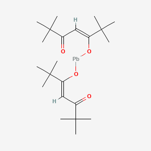 molecular formula C22H38O4Pb B6318749 bis[[(Z)-2,2,6,6-tetramethyl-5-oxohept-3-en-3-yl]oxy]lead CAS No. 21319-43-7