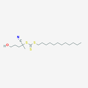 molecular formula C19H35NOS3 B6318821 4-Cyano-4-[(dodecylsulfanylthiocarbonyl)sulfanyl]pentanol CAS No. 1394136-26-5