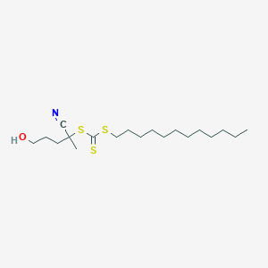 B6318821 2-Cyano-5-hydroxypentan-2-yl dodecyl trithiocarbonate, 95% CAS No. 1394136-26-5