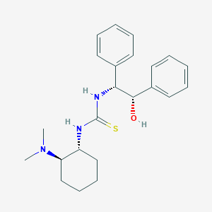 molecular formula C23H31N3OS B6318858 N-[(1R,2R)-2-(Dimethylamino)cyclohexyl]-N'-[(1R,2S)-2-hydroxy-1,2-diphenylethyl]thiourea CAS No. 1046493-36-0