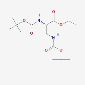 (S)-Ethyl 2,3-bis((t-butoxycarbonyl)amino)propanoate