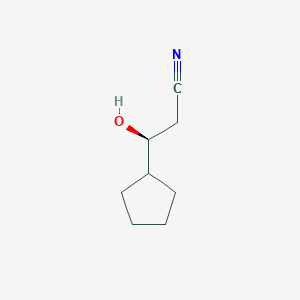 (3S)-3-Cyclopentyl-3-hydroxy-propanenitrile