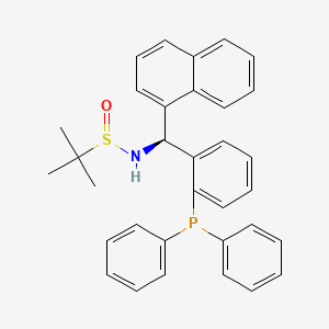 molecular formula C33H32NOPS B6318920 (R)-N-((S)-(2-(diphenylphosphaneyl)phenyl)(naphthalen-1-yl)methyl)-2-methylpropane-2-sulfinamide CAS No. 1595319-95-1