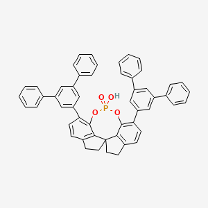 (11aR)-3,7-Bis([1,1':3',1''-terphenyl]-5'-yl)-10,11,12,13-tetrahydro-5-hydroxy-5-oxide-diindeno[7,1-de:1',7'-fg][1,3,2]dioxaphosphocin, 98% (99% ee)