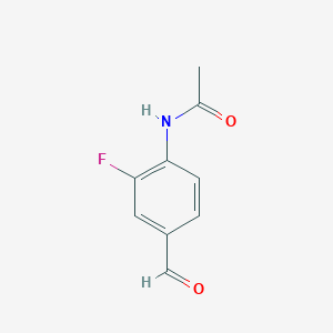 molecular formula C9H8FNO2 B6319011 N-(2-Fluoro-4-formylphenyl)acetamide CAS No. 97760-95-7