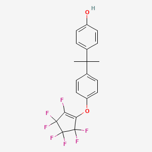 B6319023 2-[4-(Heptafluorocyclopent-1-enyl)oxy]phenyl-2-(4-hydroxyphenyl)propane CAS No. 1357625-25-2