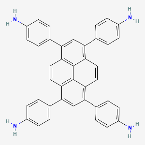 molecular formula C40H30N4 B6319132 4,4',4'',4'''-(Pyrene-1,3,6,8-tetrayl)tetraaniline CAS No. 1610471-69-6