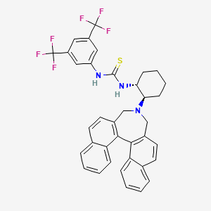 N-[3,5-Bis(trifluoromethyl)phenyl]-N'-[(1R,2R)-2-[(11bR)-3,5-dihydro-4H-dinaphth[2,1-c:1',2'-e]azepin-4-yl]cyclohexyl]thiourea, 98%, (99% ee)