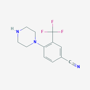 4-(1-Piperazinyl)-3-(trifluoromethyl)benzonitrile