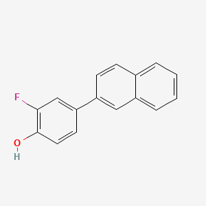 molecular formula C16H11FO B6319239 2-Fluoro-4-(naphthalen-2-YL)phenol CAS No. 550997-73-4