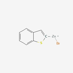 molecular formula C8H5BrSZn B6319288 Benzo[b]thiophen-2-ylzinc bromide CAS No. 1233318-29-0