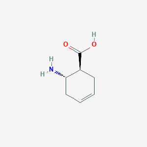 molecular formula C7H11NO2 B063193 trans-6-Amino-cyclohex-3-enecarboxylic acid CAS No. 189125-30-2