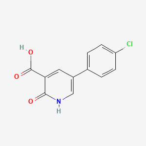 molecular formula C12H8ClNO3 B6319433 5-(4-Chlorophenyl)-2-hydroxynicotinic acid, 95% CAS No. 76053-38-8