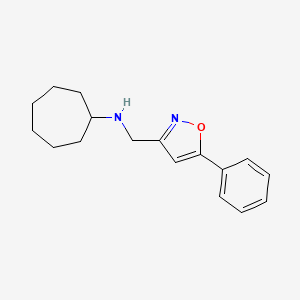 molecular formula C17H22N2O B6319459 Cycloheptyl-(5-phenyl-isoxazol-3-ylmethyl)-amine CAS No. 179055-62-0