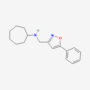 Cycloheptyl-(5-phenyl-isoxazol-3-ylmethyl)-amine, 95%