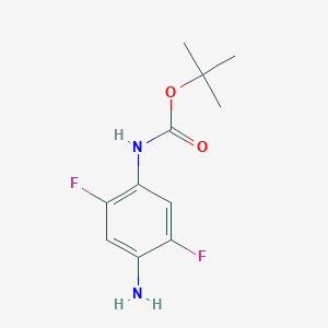 molecular formula C11H14F2N2O2 B6319495 tert-butyl N-(4-amino-2,5-difluorophenyl)carbamate CAS No. 1269152-11-5