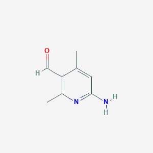 molecular formula C8H10N2O B063195 6-Amino-2,4-dimethylnicotinaldehyde CAS No. 179555-36-3