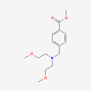 molecular formula C15H23NO4 B6319537 Methyl 4-((bis(2-methoxyethyl)amino)methyl)benzoate CAS No. 1057489-72-1
