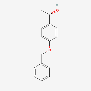 molecular formula C15H16O2 B6319598 (1S)-1-[4-(benzyloxy)phenyl]ethan-1-ol CAS No. 119776-17-9