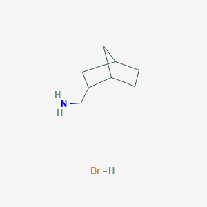 B6319648 (Bicyclo[2.2.1]hept-2-ylmethyl)amine hydrobromide;  95% CAS No. 1051369-03-9