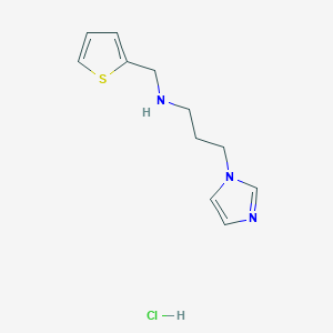 [3-(1H-Imidazol-1-yl)propyl](thiophen-2-ylmethyl)amine hydrochloride