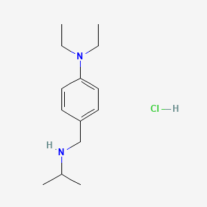 molecular formula C14H25ClN2 B6319665 N,N-Diethyl-4-{[(propan-2-yl)amino]methyl}aniline hydrochloride CAS No. 1158483-76-1