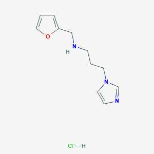 (Furan-2-ylmethyl)[3-(1H-imidazol-1-yl)propyl]amine hydrochloride