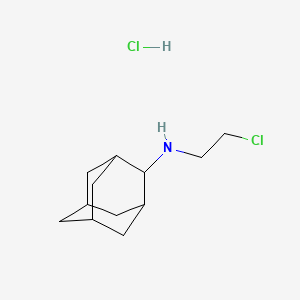 molecular formula C12H21Cl2N B6319696 N-(2-chloroethyl)adamantan-2-amine hydrochloride CAS No. 1050509-33-5