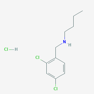 molecular formula C11H16Cl3N B6319717 Butyl[(2,4-dichlorophenyl)methyl]amine hydrochloride CAS No. 90389-10-9