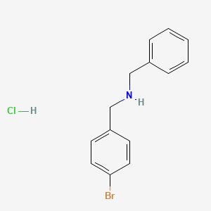 molecular formula C14H15BrClN B6319820 N-Benzyl-1-(4-bromophenyl)methanamine hydrochloride CAS No. 55097-56-8
