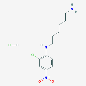 molecular formula C12H19Cl2N3O2 B6319836 N-(2-chloro-4-nitrophenyl)hexane-1,6-diamine hydrochloride CAS No. 361462-70-6