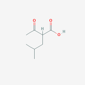 molecular formula C8H14O3 B6319988 2-Acetyl-4-methylpentanoic acid CAS No. 5699-53-6